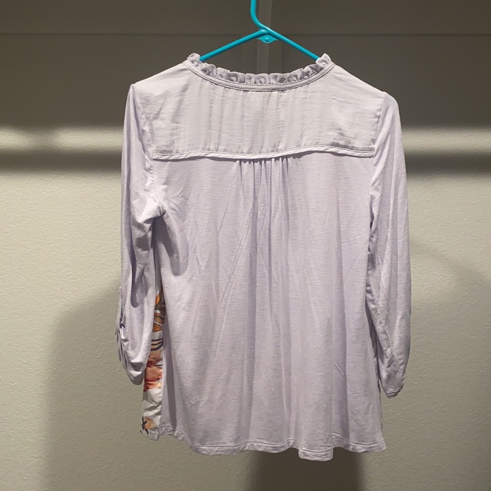 Anthro Meadow Rue blouse w attached scarf - Picture 2 of 3
